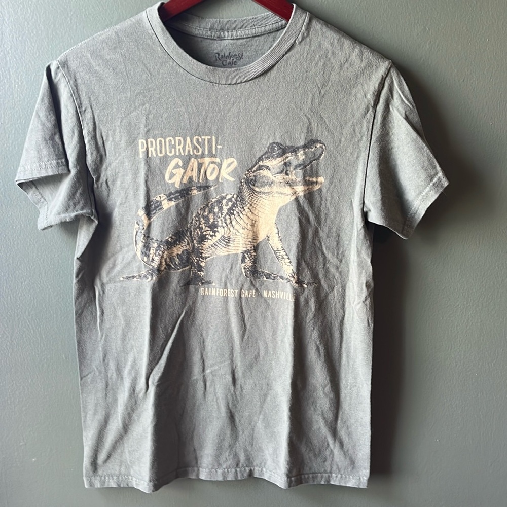 Rainforest Cafe Kids Small 100% Cotton Short Sleeve T-Shirt Nashville Gator